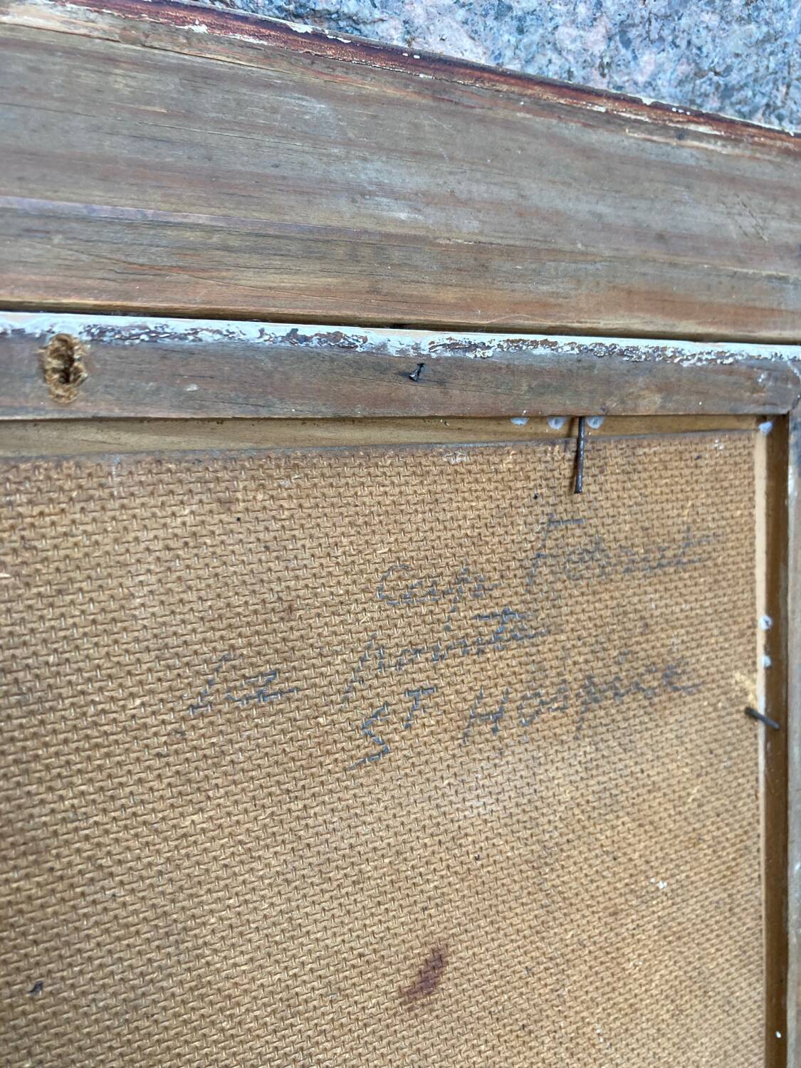 Framed “Cap Ferrat” oil painting