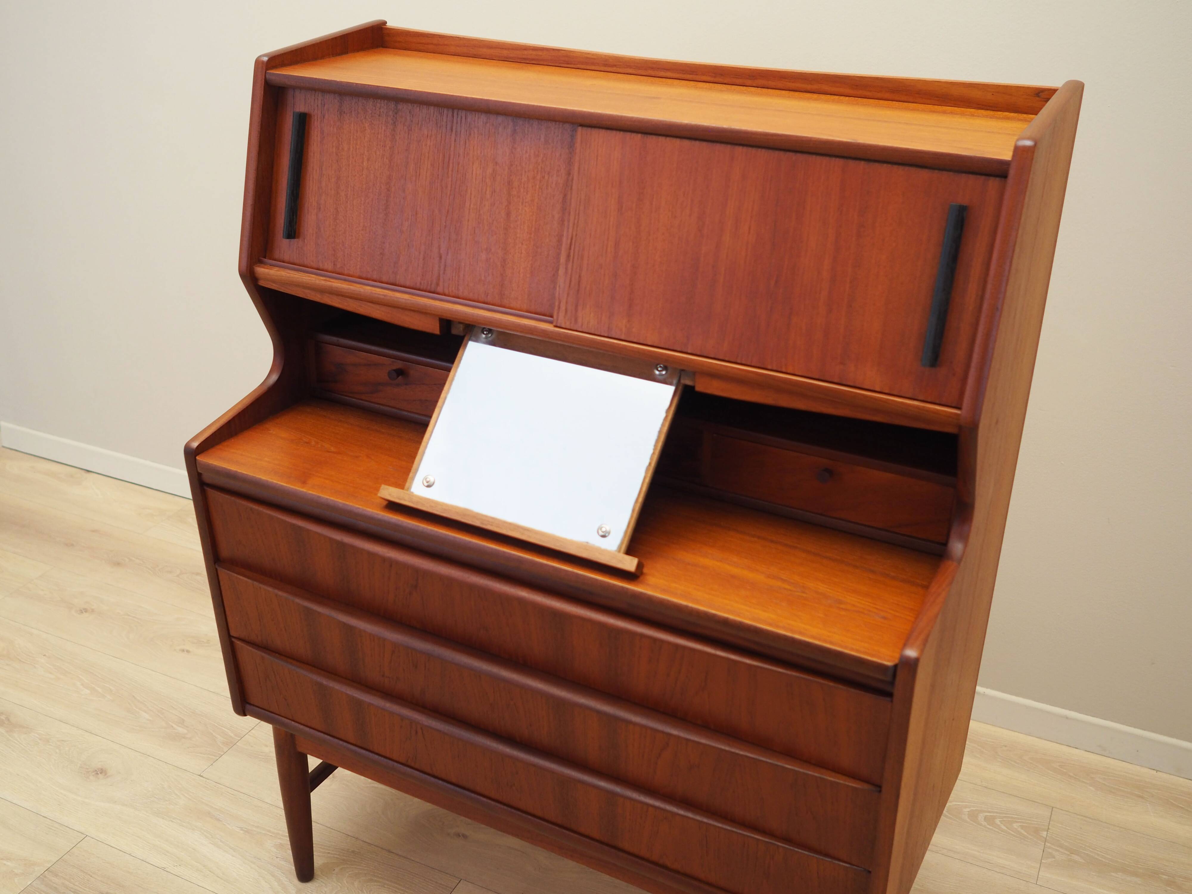 Teak secretary, Danish design, 1970s, production: Denmark