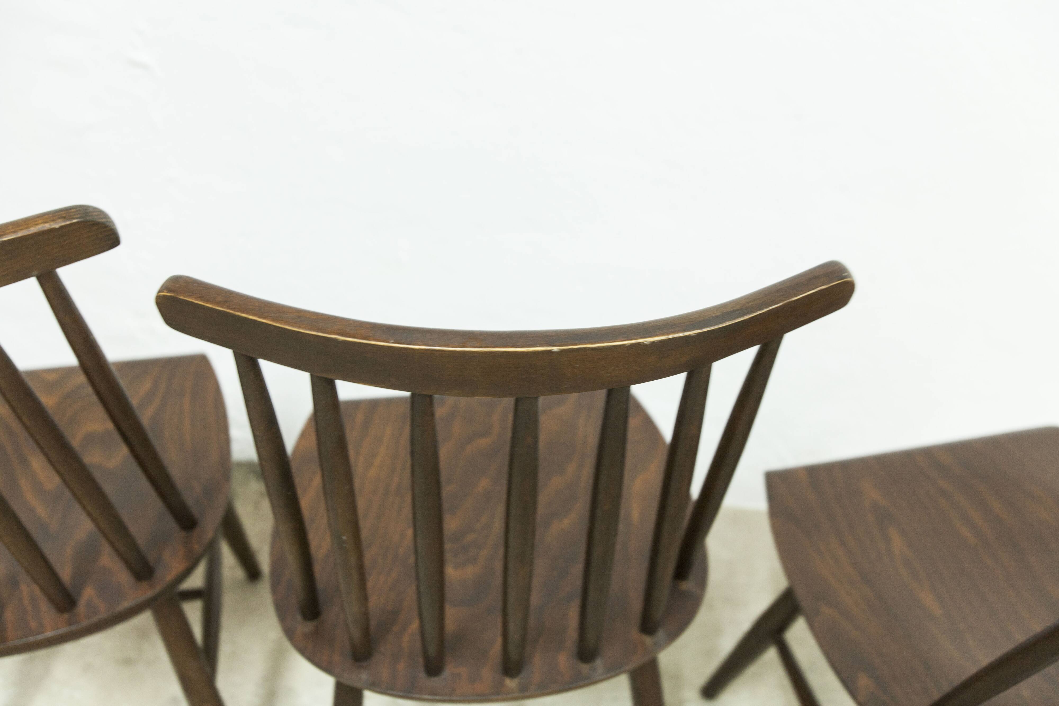 Lot de 4 chaises swr fanett de Ilmari Tapiovaara