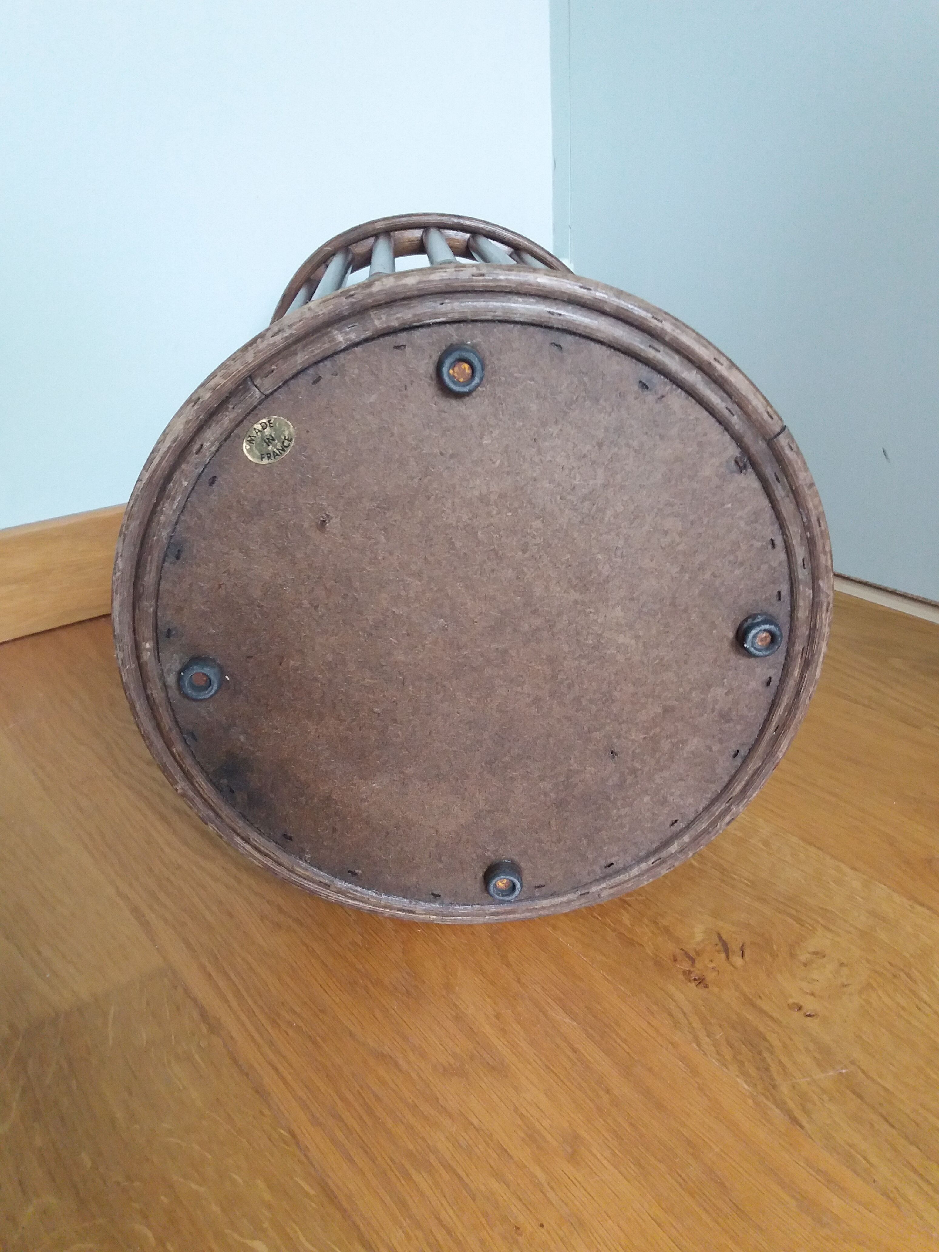 Wicker rattan umbrella holder