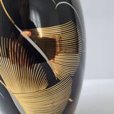 Vintage art deco vase with herons