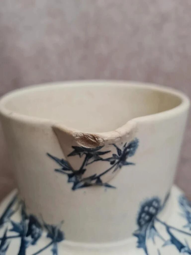 Antique pitcher Jules Vieillard Bordeaux – Chardon model – Ironstone