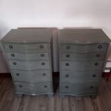 Pair of chests transition style LXV-XVI