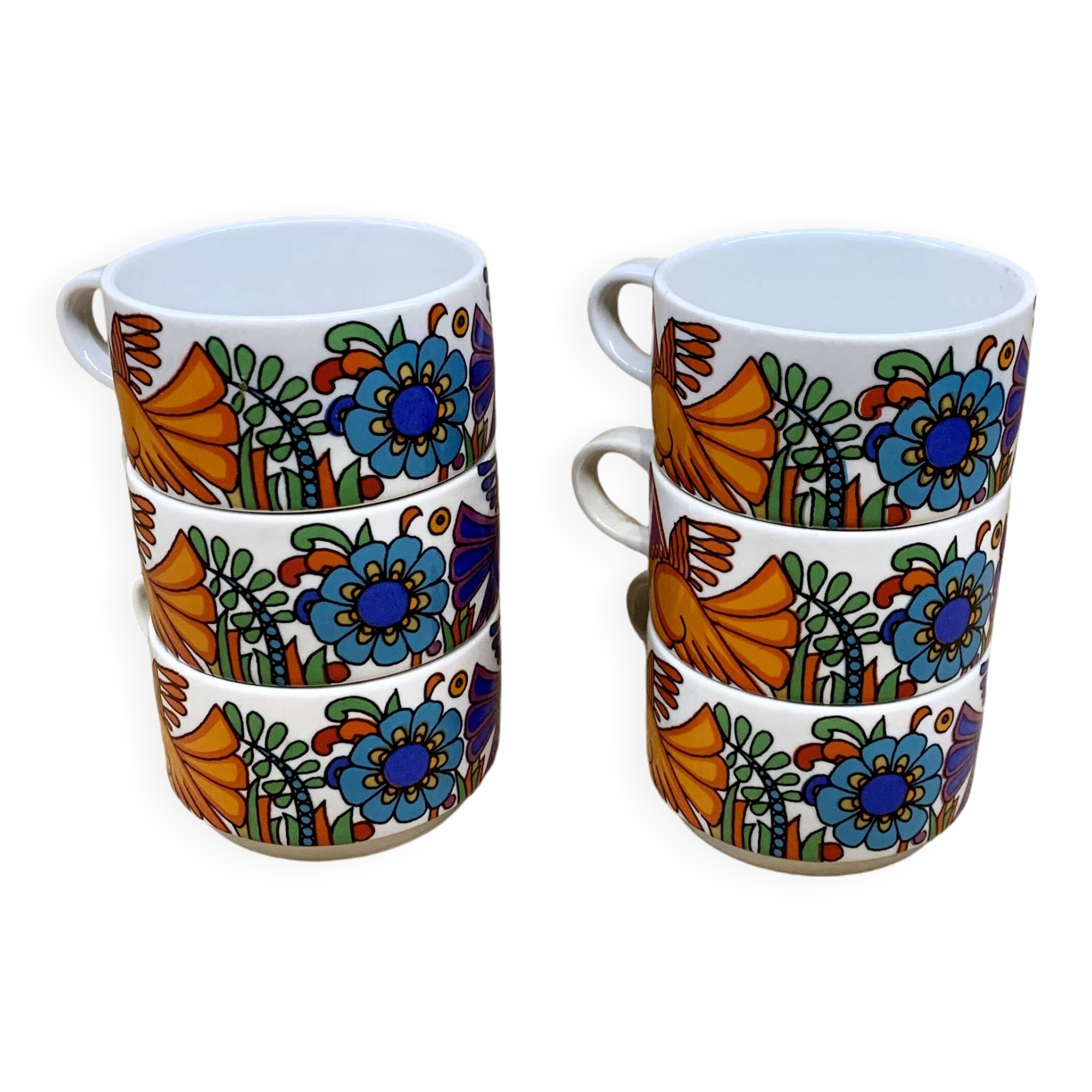 Set of 6 small coffe cups Villeroy & Boch Acapulco
