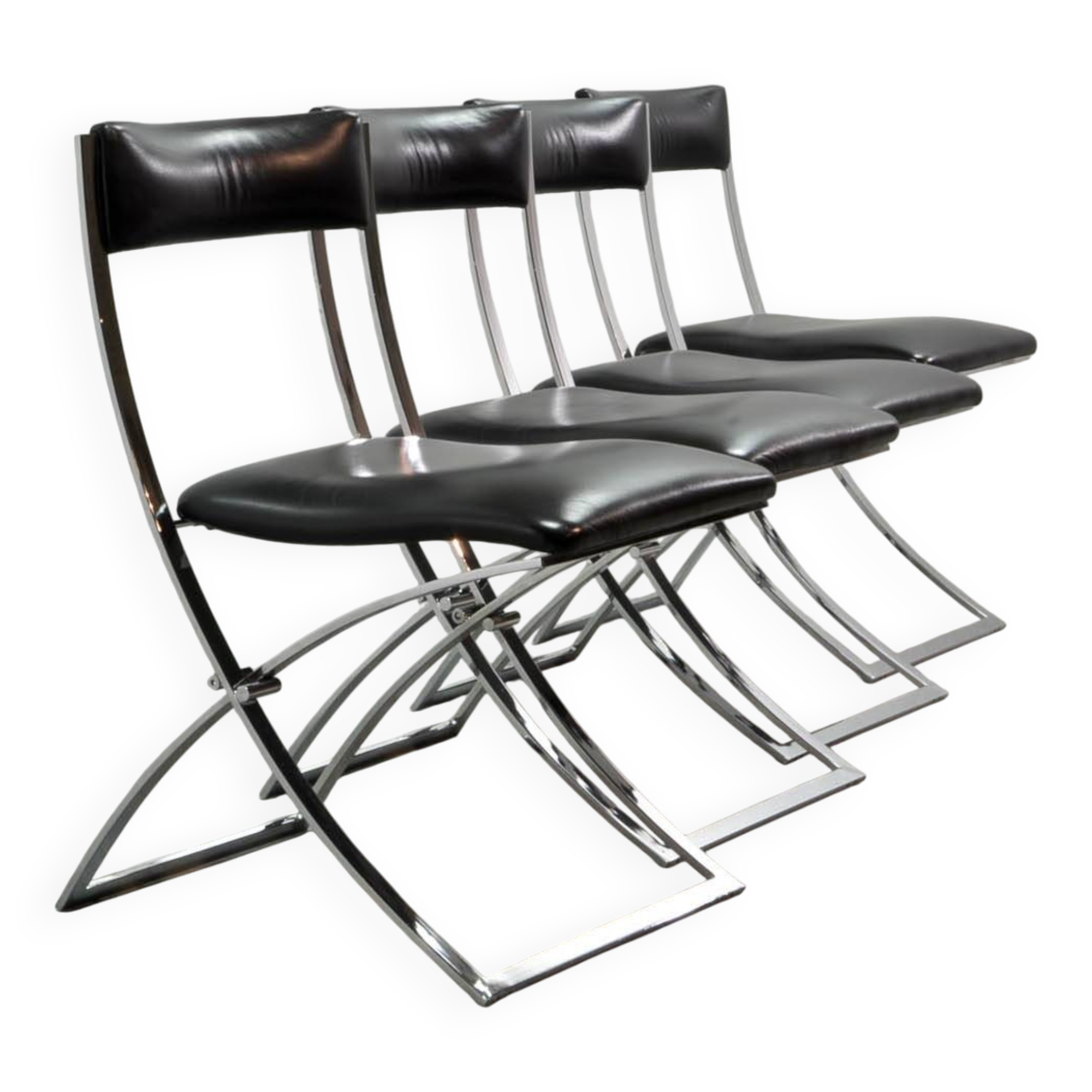 Vintage Marcello Cuneo Dining Chairs for Mobel Italia, 1980s