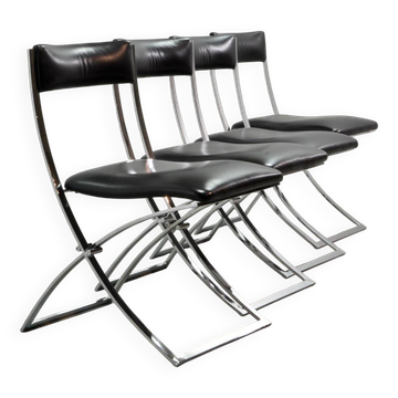 Vintage Marcello Cuneo Dining Chairs for Mobel Italia, 1980s
