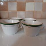 Lot 4 cups Digoin Sarreguemines