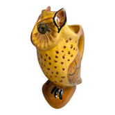 Vintage zoomorphic pitcher in glazed ceramic – Owl