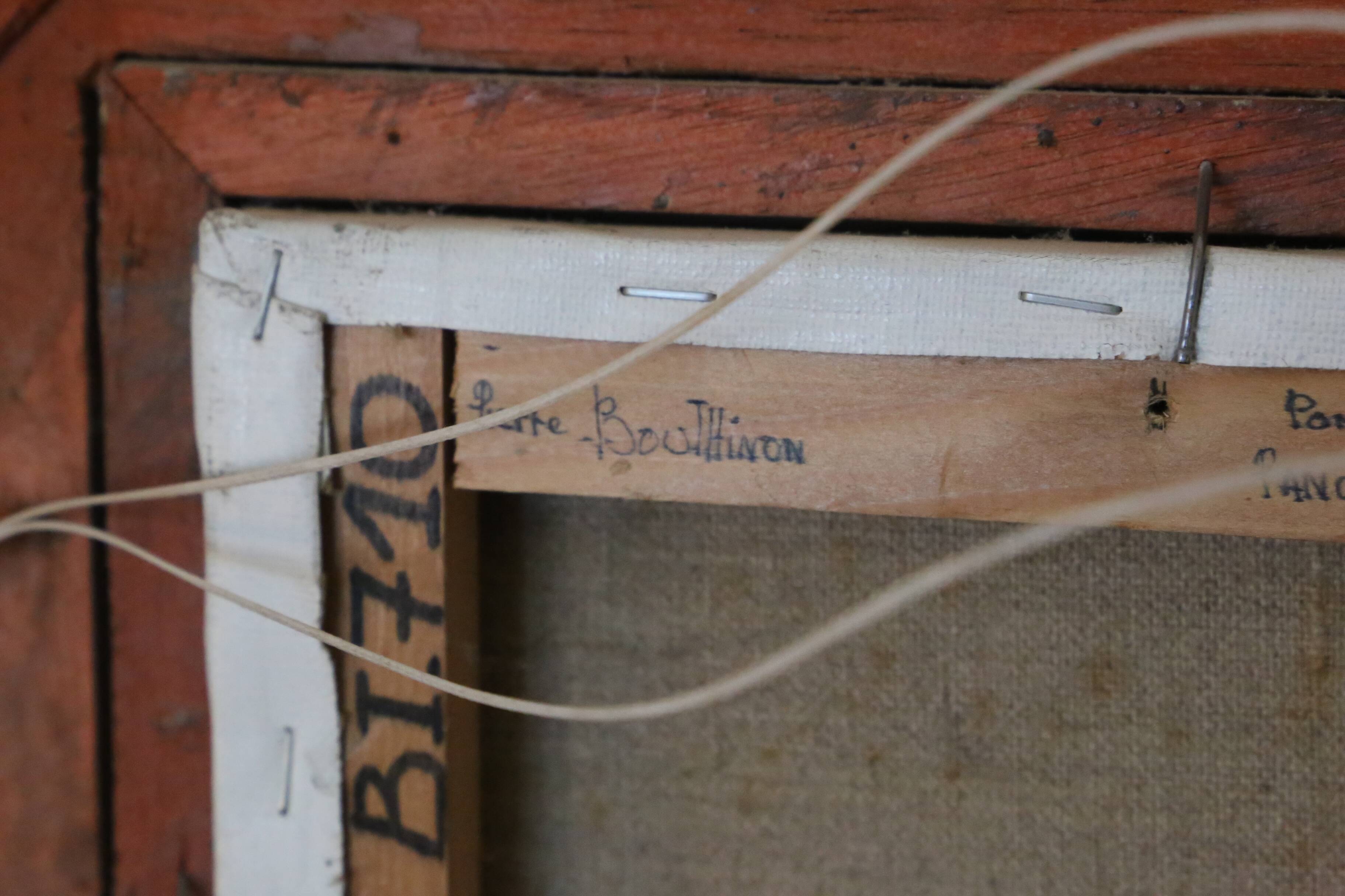 View of the Pont Tournelle, Paris, by Pierre Bouthinon, Oil painting