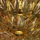 Stilkronen gilt brass and crystal ceiling lamp, Italy 1970s