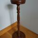 Turned wooden ashtray holder