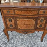 Commode transition in marquetry, Louis XV style, early 20th century.
