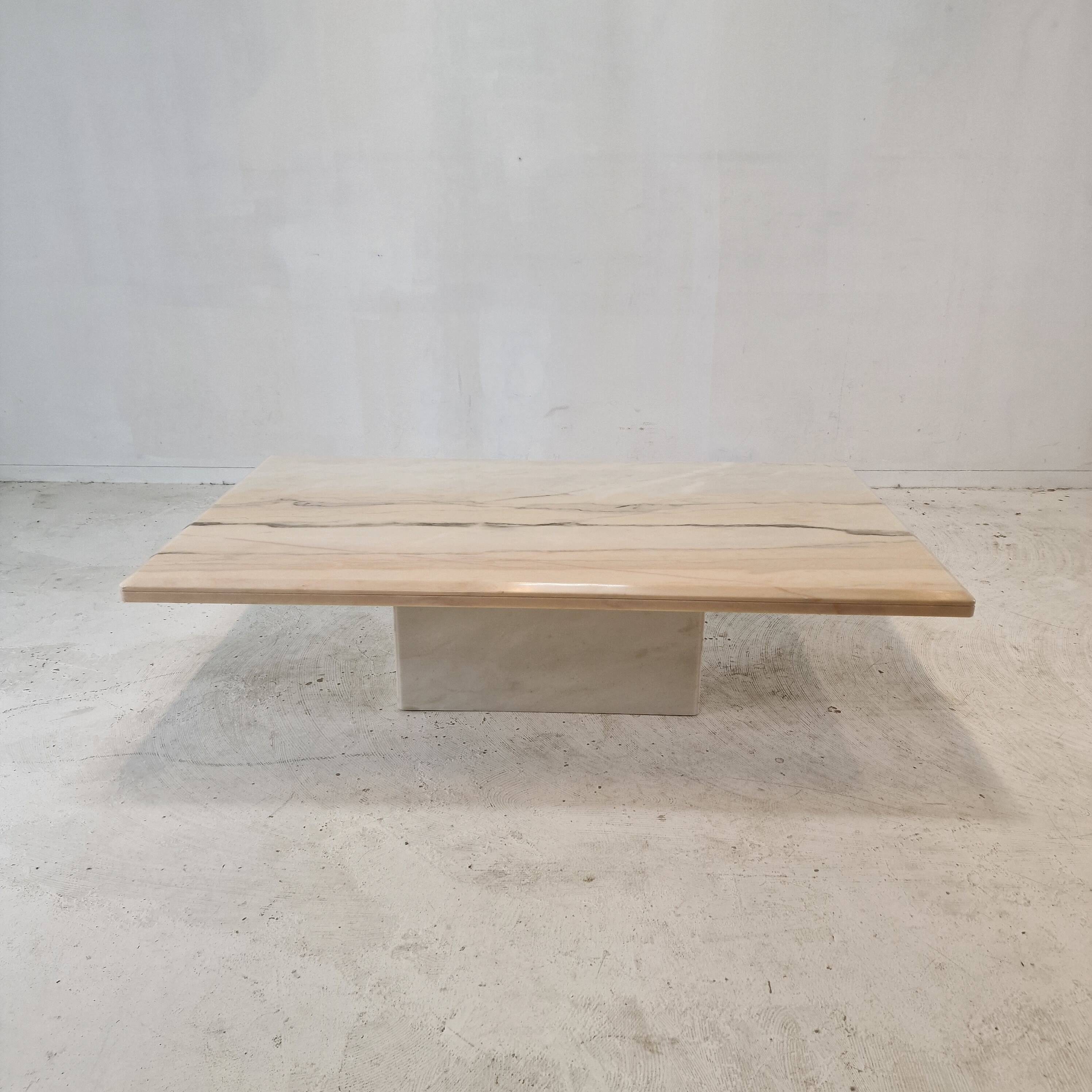 Italian Marble Coffee or Side Table, 1980s