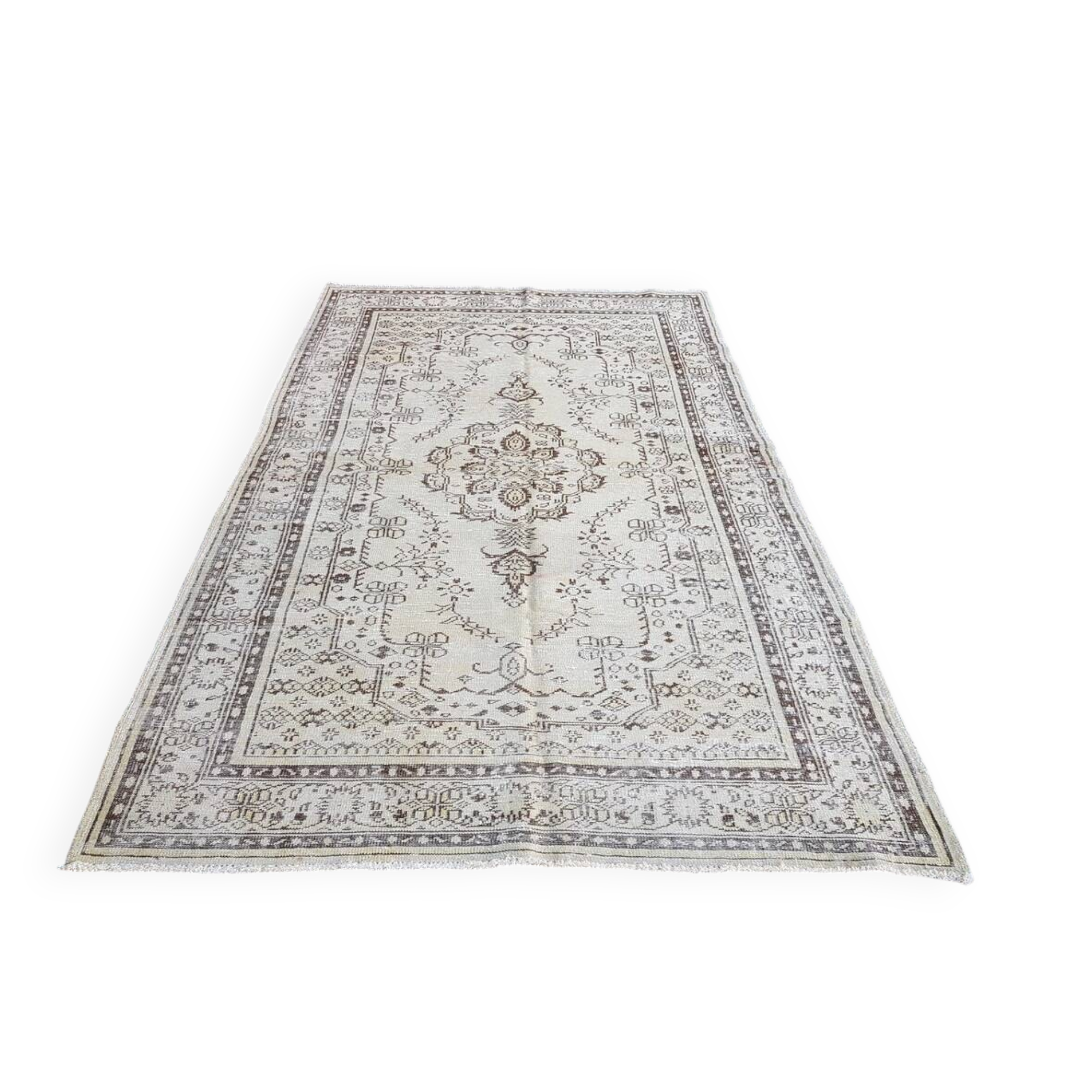 Beige Anatolian Oushak Rug sku v766