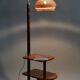 Art Deco Walnut Floor Lamp attributed to J. Halabala for Up Závody, Czech, 1930s