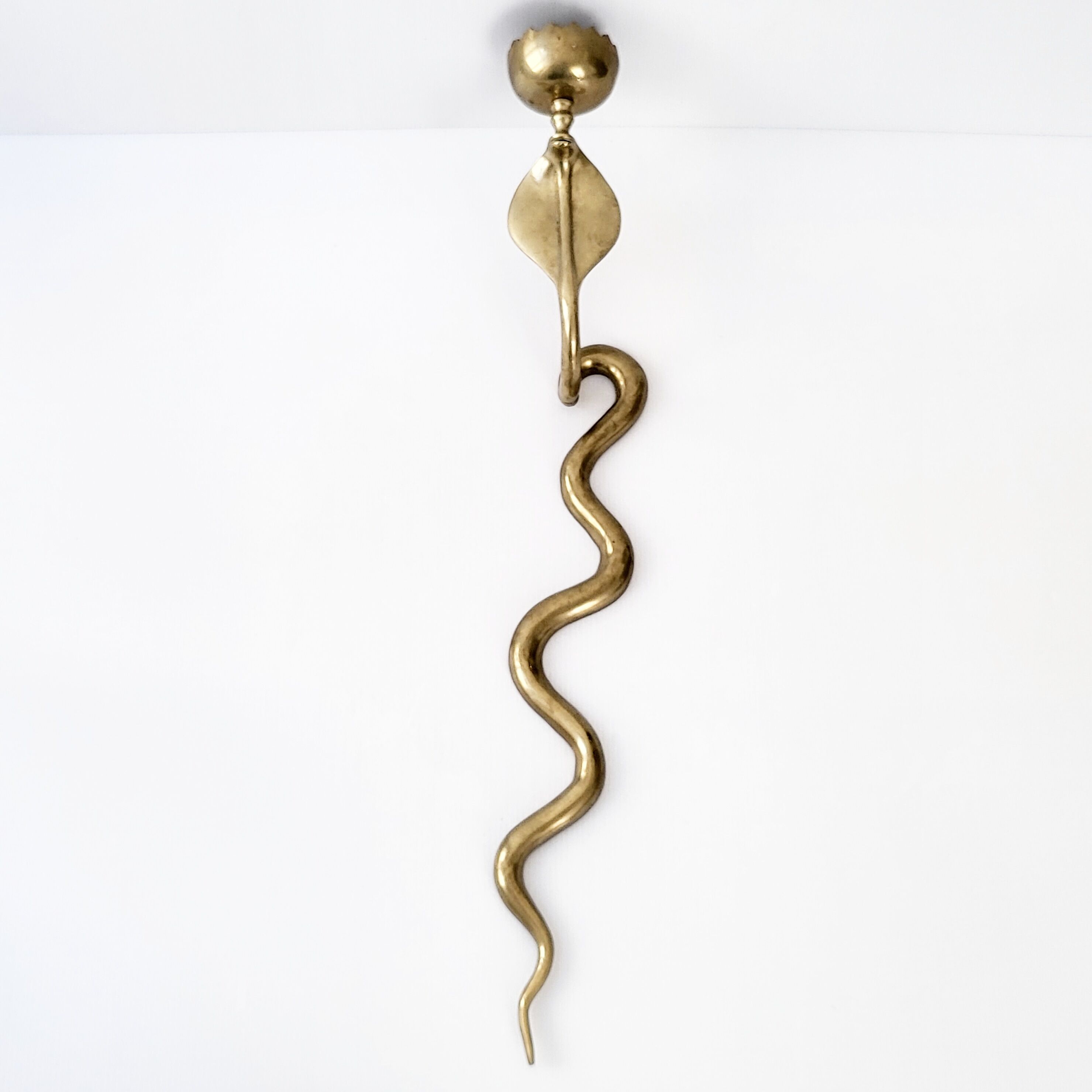 Wall candle holder cobra 76cm vintage 1970