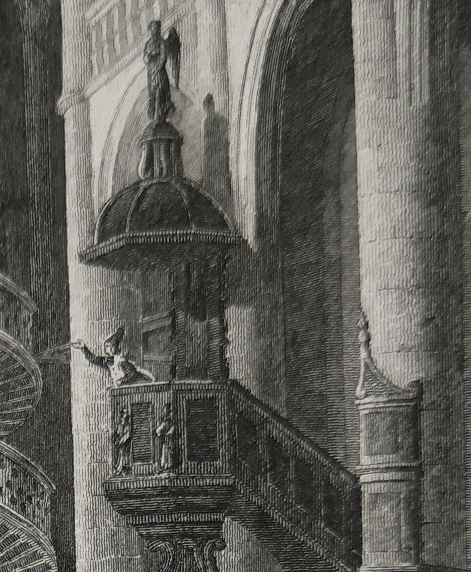 Engraving from 1810 of "Saint Etienne-Du-Mont"