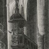 Engraving from 1810 of "Saint Etienne-Du-Mont"