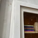 Library showcase ivory white sliding doors