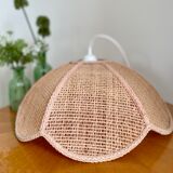 Suspension Rattan Vintage Rose Salmon