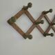 Vintage accordion coat rack
