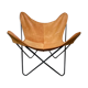 Mid Century Butterfly Chair in Cognac Leather by Jorge Ferrari for Knoll int, 1970s