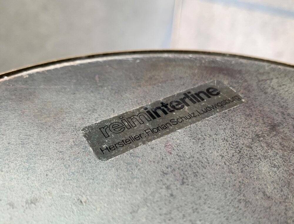 Vintage Hollywood Regency floor lamp in German brass by Florian Schulz.