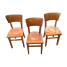 Ensemble de 3 chaises Thonet