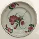 Eastern earthenware plate the Islettes flower bouquet decoration