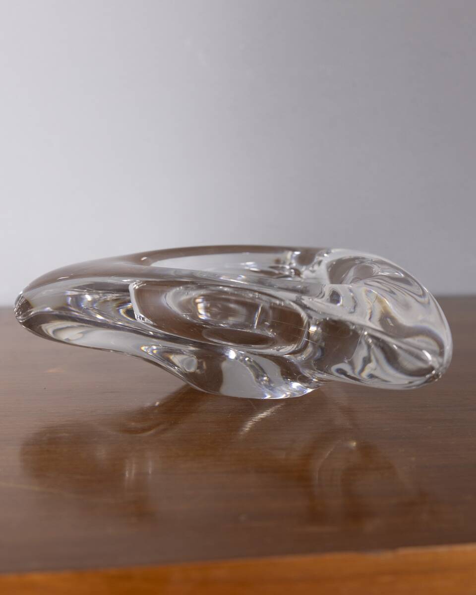 Vintage 1970s Italiandesign crystal ashtray