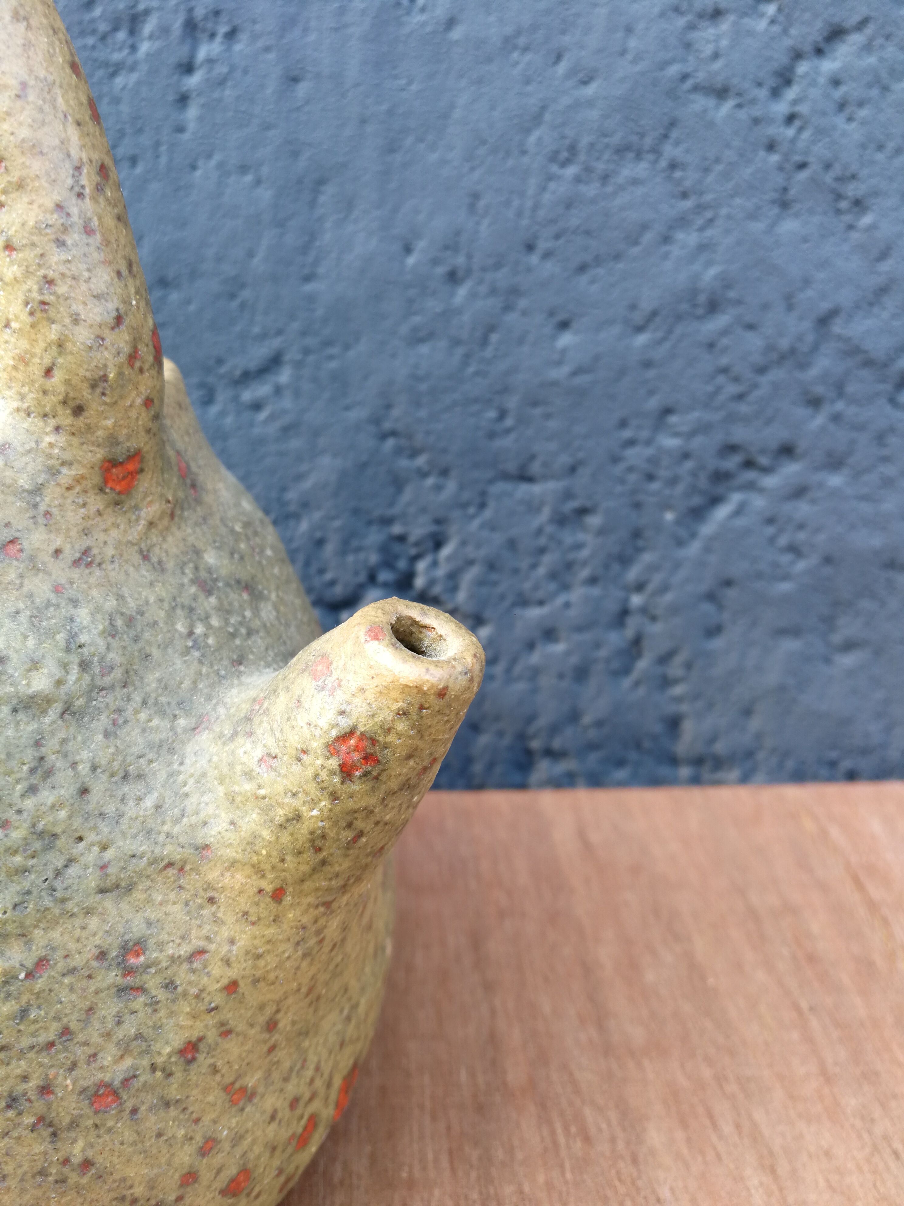 Glazed terracotta pitcher CP Orezza, Corsica