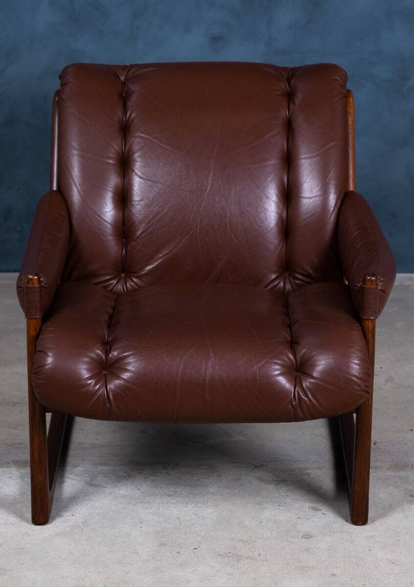 Mid-Century Armchairs in Rosewood by Torbjørn Afdal for Nesjestranda Møbelfabrikk, 1960s, Set of 2