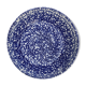 Flat hollow blue speckled Italian Vintage