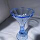 Paire de bougeoirs ou vases Jamestown blue Virginia par Fostori