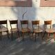 Série de 5 chaises bistrot Hiller