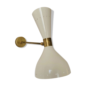 White Italian diabolo wall applique