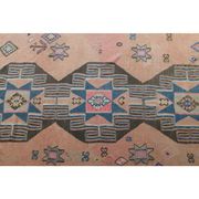 Vintage Turkish Oushak Handmade Cotton Orange Wool Kilim Runner Rug 170x404