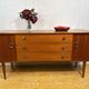 Mid Century Retro Teak Small Sideboard by Schreiber (Circa 1960)  A stylish