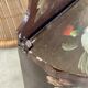 Old painted wooden box