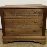 Petite commode en bois vintage 3 tiroirs