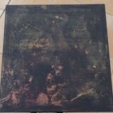 Vintage professional bistro table and its cast iron base