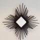 Miroir soleil années 60/70 - 62x62cm