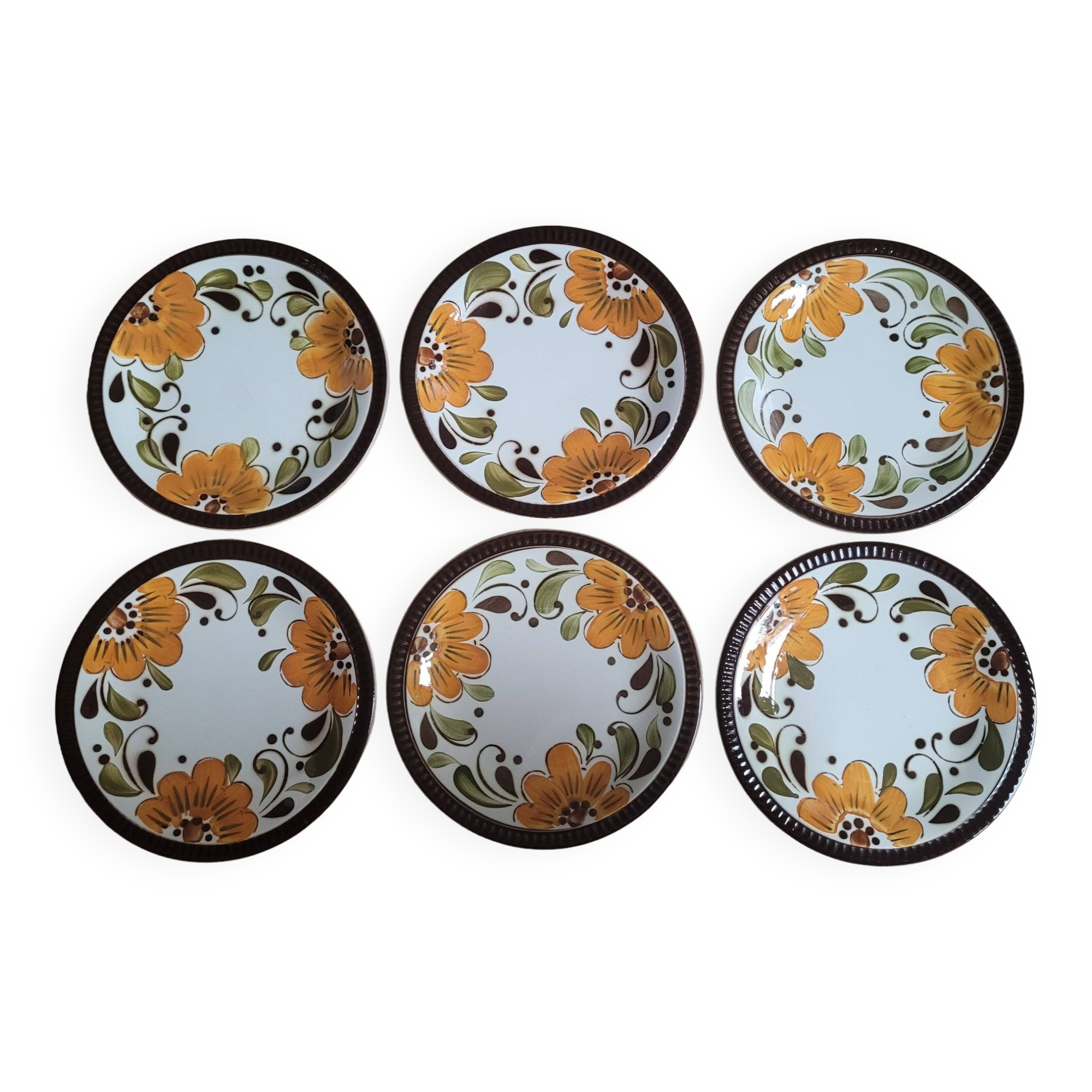 Set of 6 Boch Paradisio plates