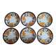 Set of 6 Boch Paradisio plates