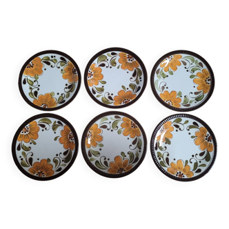 Set of 6 Boch Paradisio plates