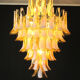 Chandelier Murano glass Canadiens Mazzega tissue 70