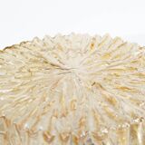 Grands plafonniers en verre ambré des années 1970 par RZB