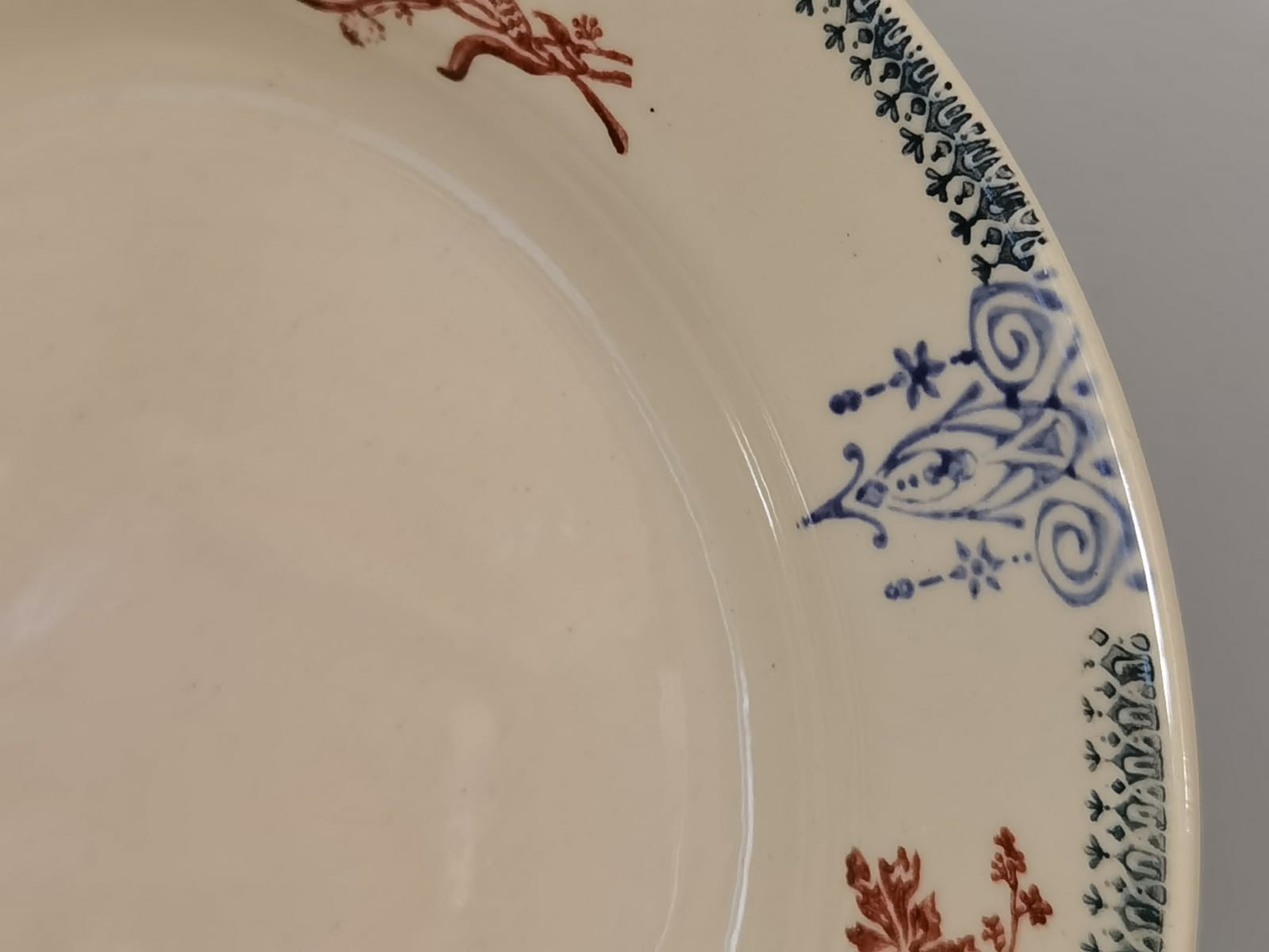 Set of semi-hollow plates Amandinoise St Amand vintage