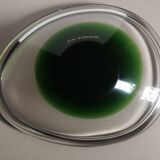 Set of 2 empty pocket glass cups air afrique vintage