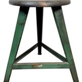 Dark Green Industrial Workshop Stool from Drupol, 1960s